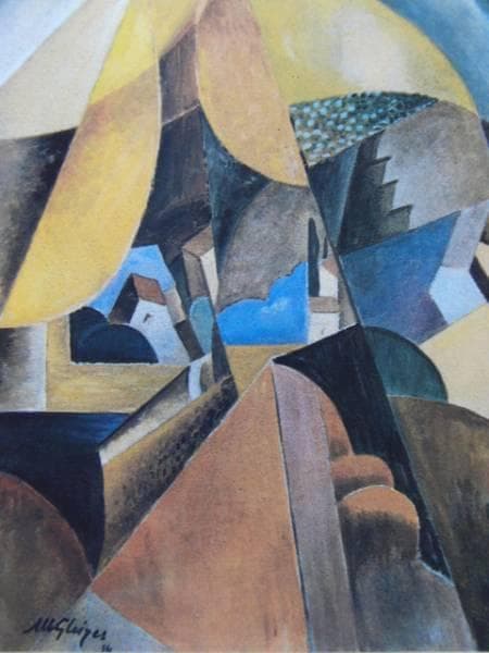  Gleizes、Paysage de Toul、希少な高級画集より