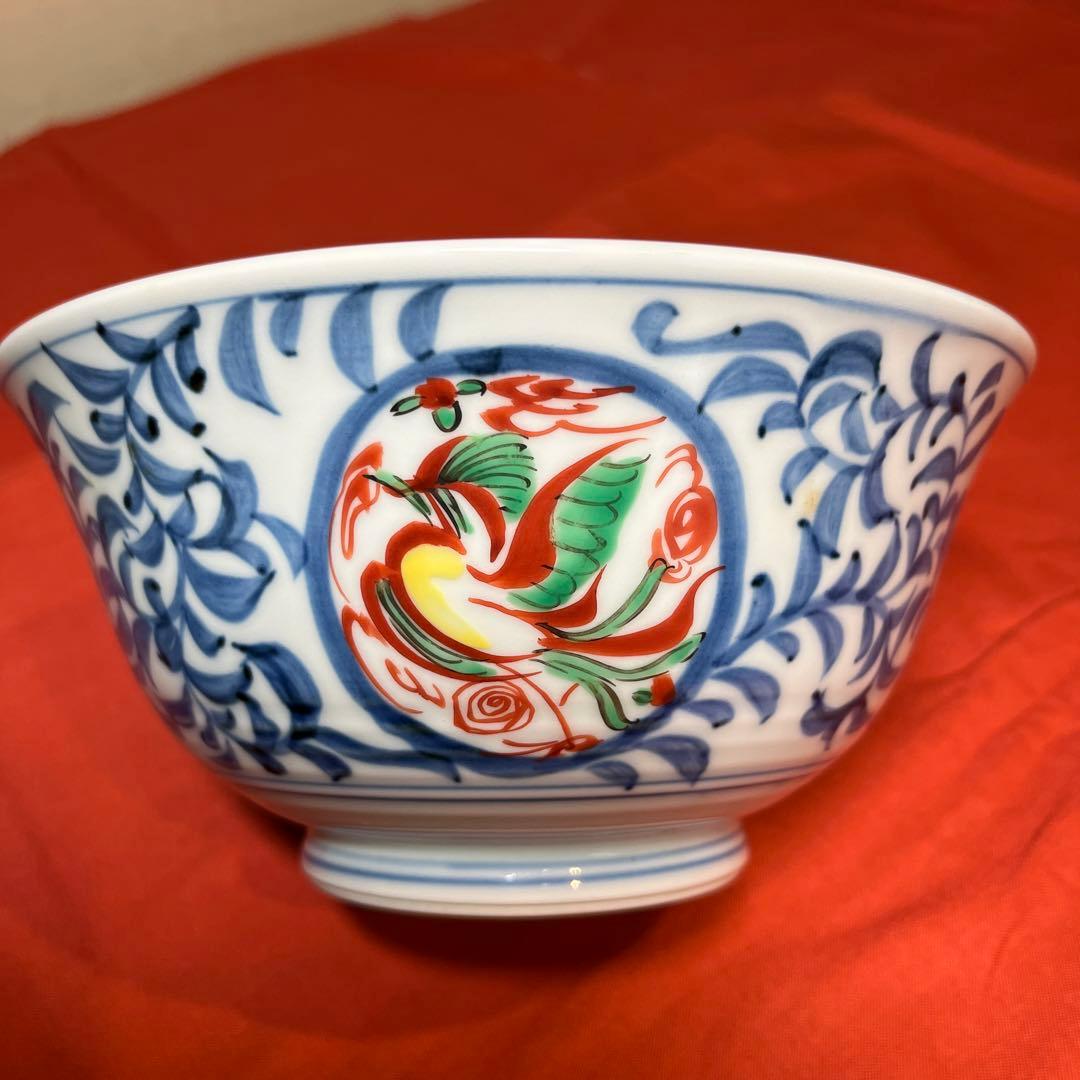 貞山窯「鳳凰絵大鉢」5客揃え