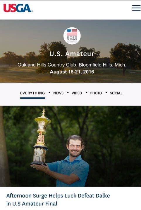 手に入らないプレミアム2016年 US AMATEURオープンの記念　３コ