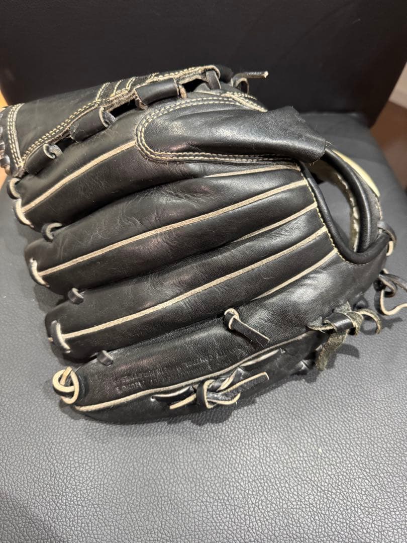 ミズノ 野球グローブ 黒　グローバルエリート