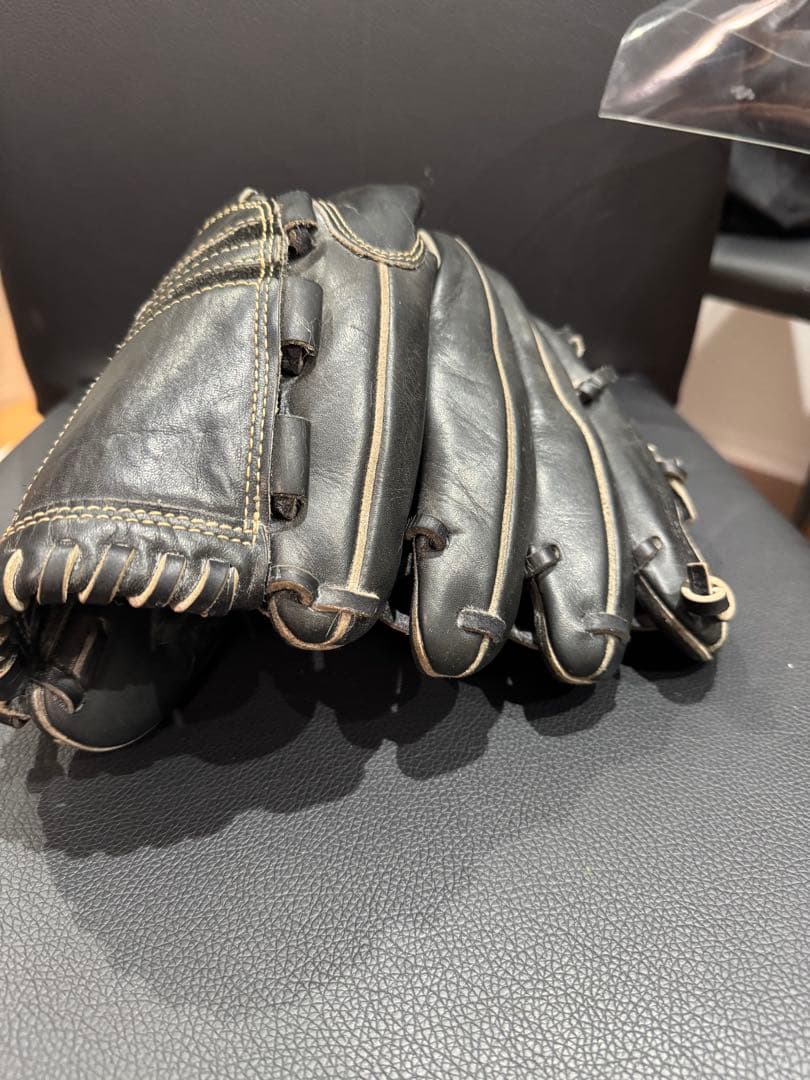 ミズノ 野球グローブ 黒　グローバルエリート