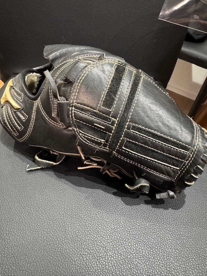 ミズノ 野球グローブ 黒　グローバルエリート