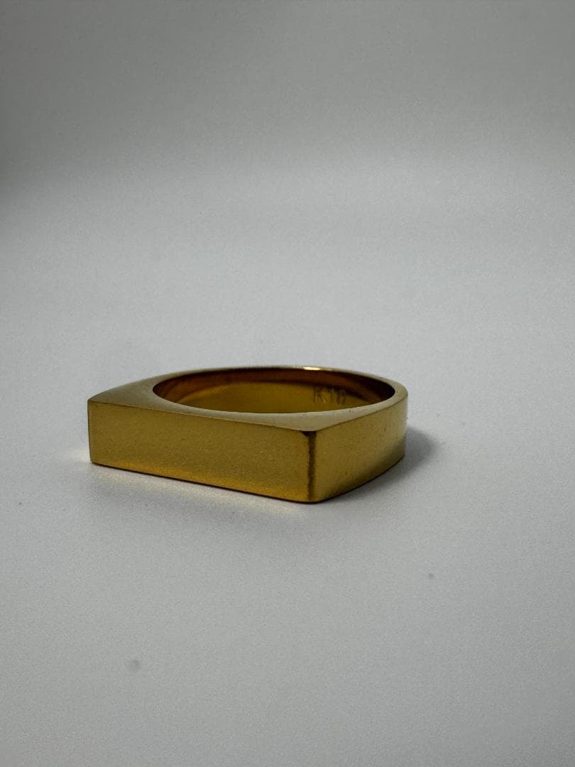 《美品/日本製18金》K18 シンプルリング 3.35g 11号