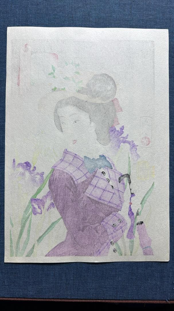 月岡芳年 木版画 風俗三十二相より「遊歩がしたそう」