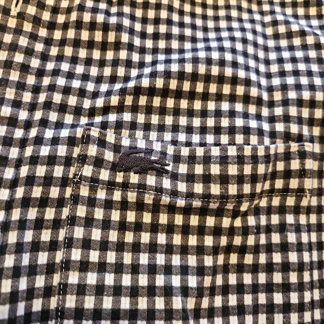 メンズ　LACOSTE スリムフィット チェックシャツ US Sサイズ