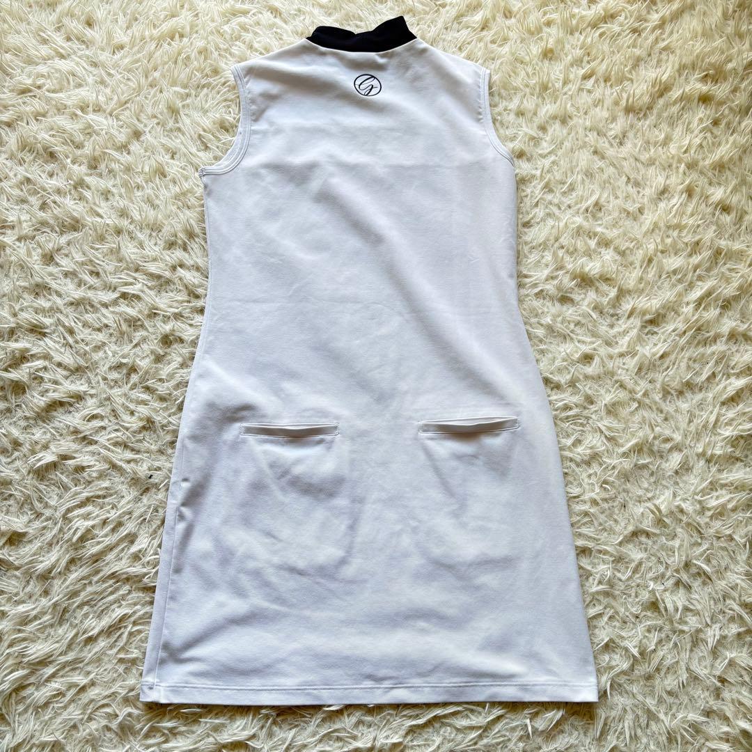 【美品】DESCENTE GOLF デサントゴルフ ノースリーブワンピース L