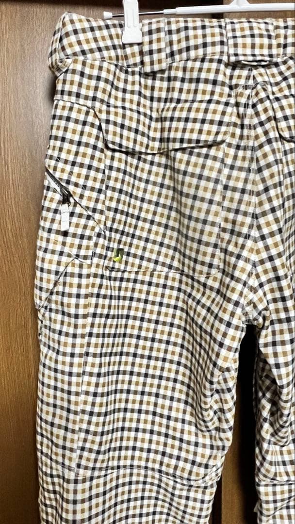Burton チェック柄 スノーボードパンツ