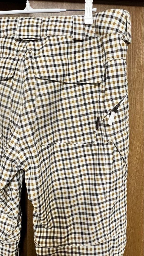 Burton チェック柄 スノーボードパンツ