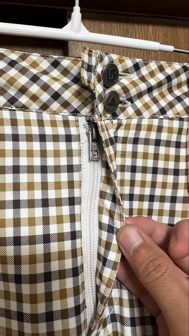 Burton チェック柄 スノーボードパンツ