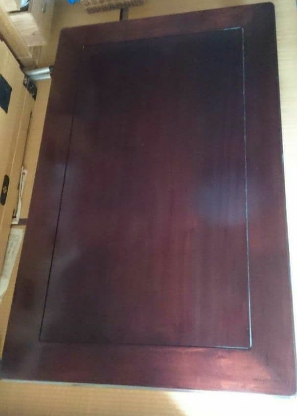 紫檀　座卓　135×65 高さ35　若葉脚　　昭和購入 　値下げ