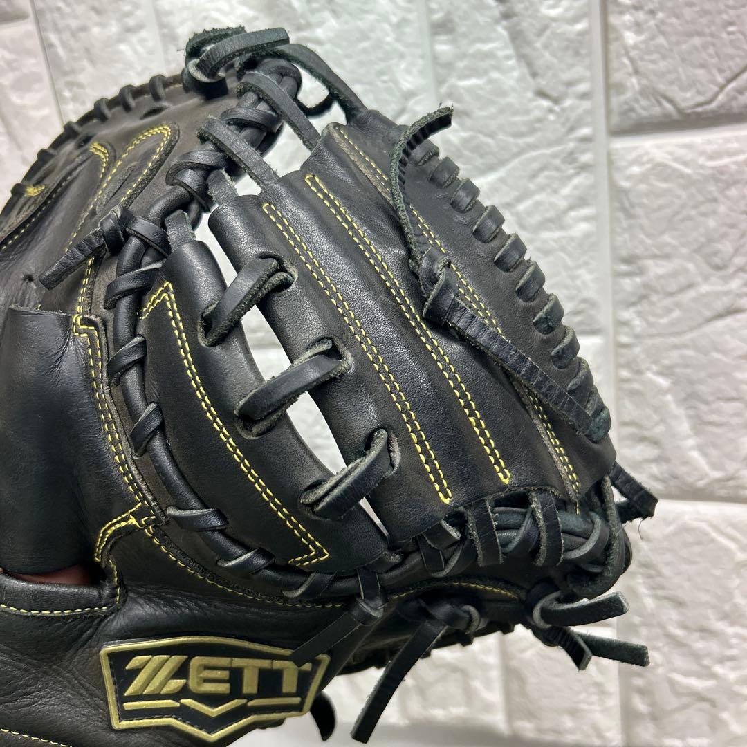 【美品】野球 グローブ 軟式 キャッチャーミット ZETT