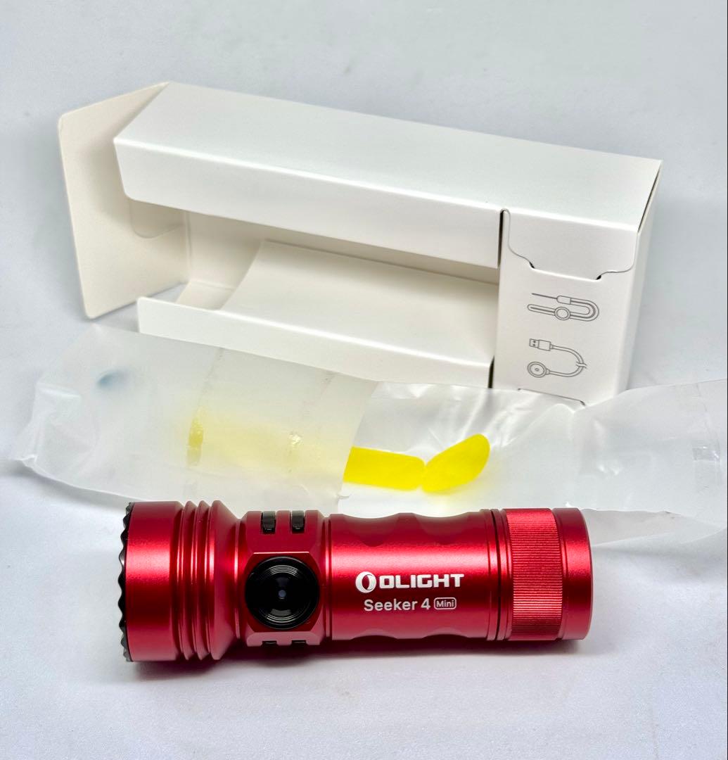 新品同様！オーライト OLIGHT Seeker 4 Mini レッド 昼光色