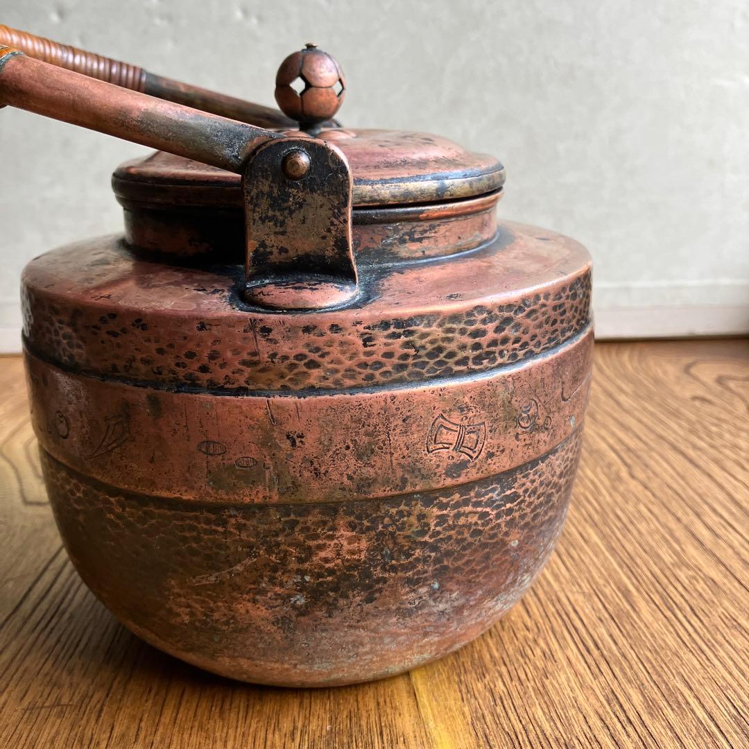 レトロ銅薬缶