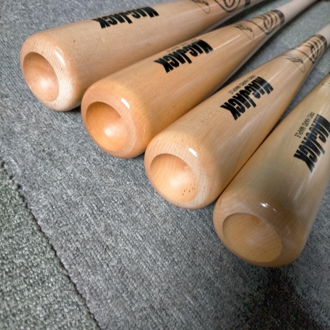 【プレミア】Rawlings ローリングス NPB 硬式木製バット 4本セット