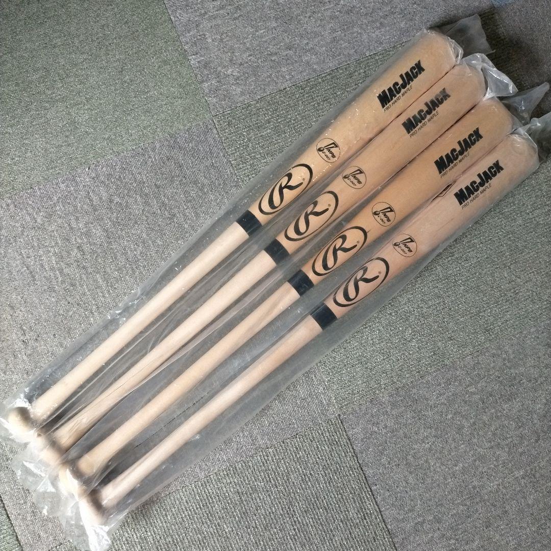 【プレミア】Rawlings ローリングス NPB 硬式木製バット 4本セット