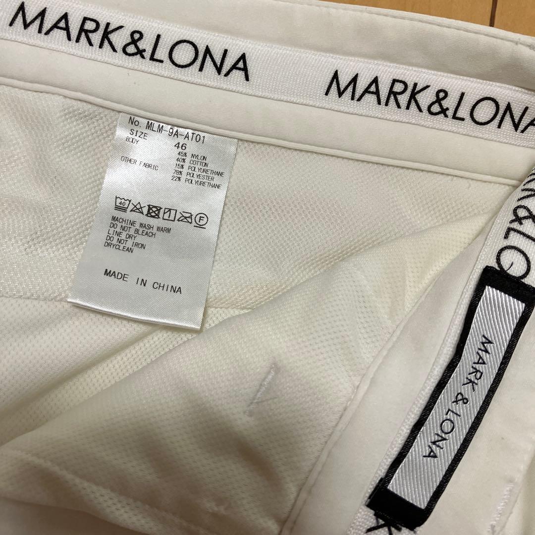 MARK&LONA マークアンドロナ　ストレッチパンツ　ホワイト　サイズ46