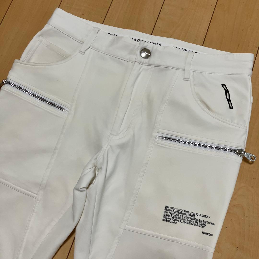 MARK&LONA マークアンドロナ　ストレッチパンツ　ホワイト　サイズ46