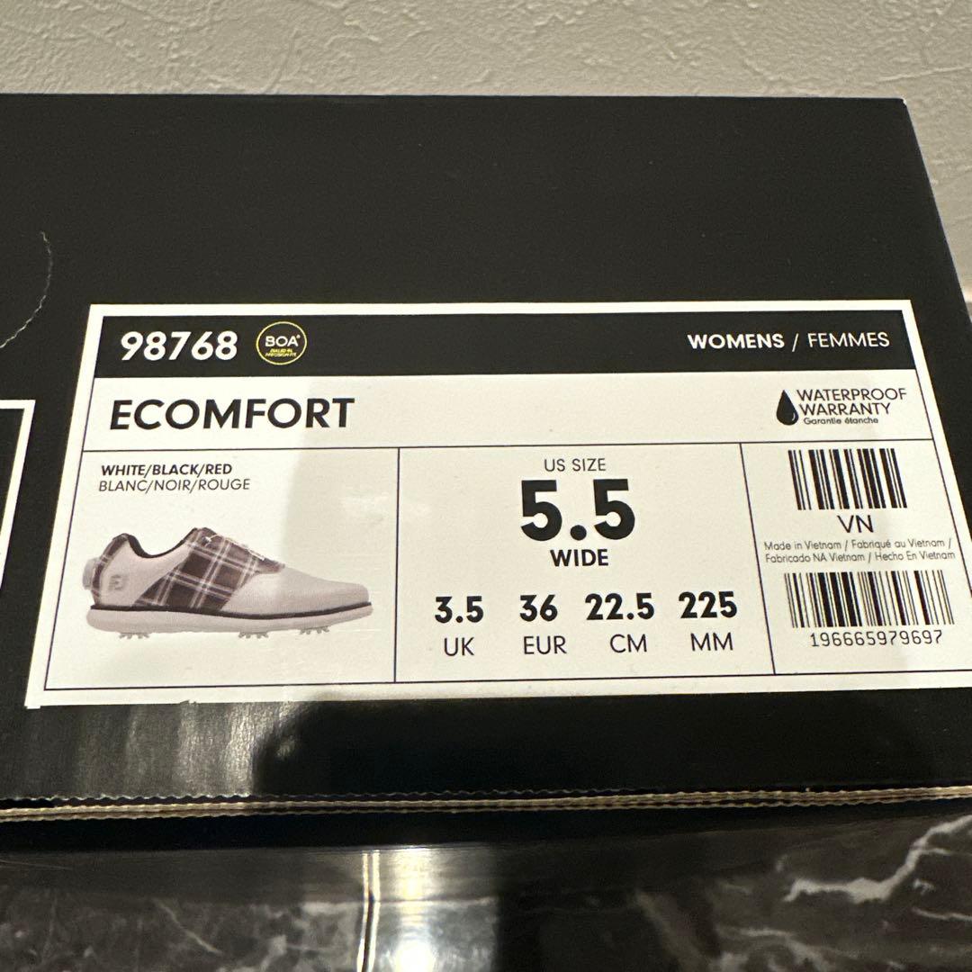 新品　FootJoy フットジョイ　ゴルフシューズ ホワイト　22.5cm