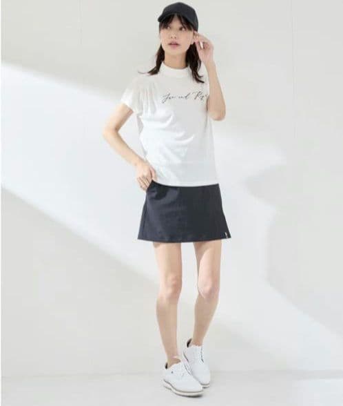 値下げ新品　ジュンアンドロペ　モックネックXL 白ホワイト定価22000円