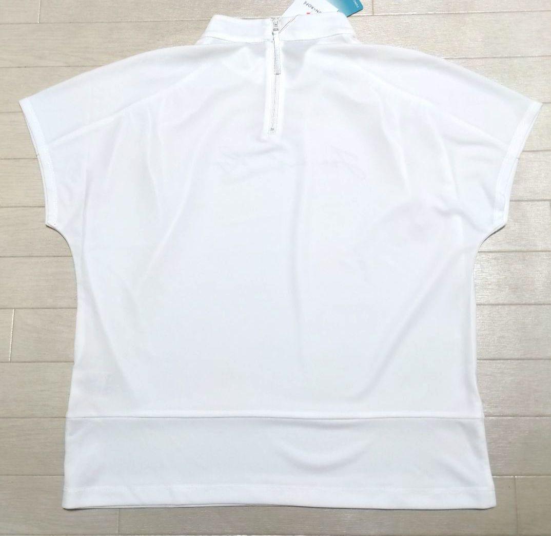 値下げ新品　ジュンアンドロペ　モックネックXL 白ホワイト定価22000円
