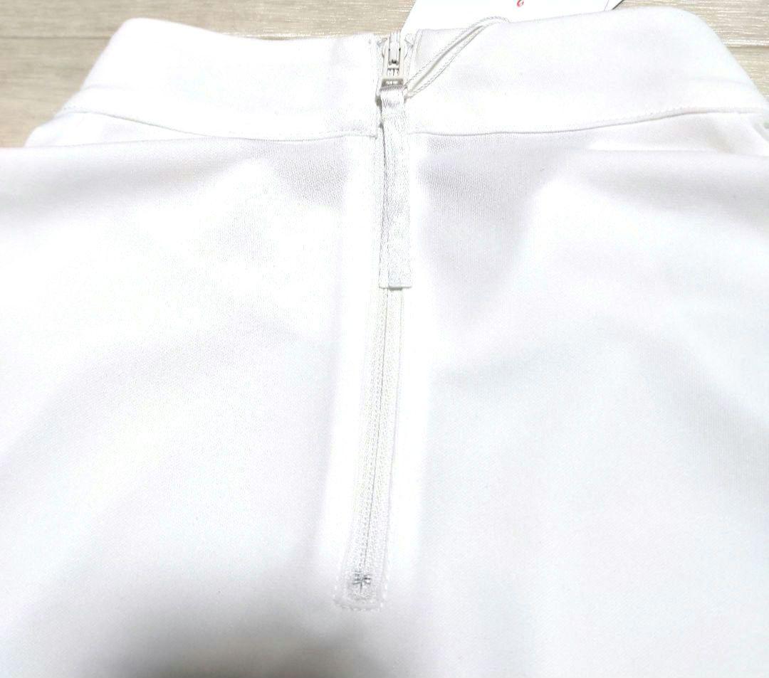 値下げ新品　ジュンアンドロペ　モックネックXL 白ホワイト定価22000円