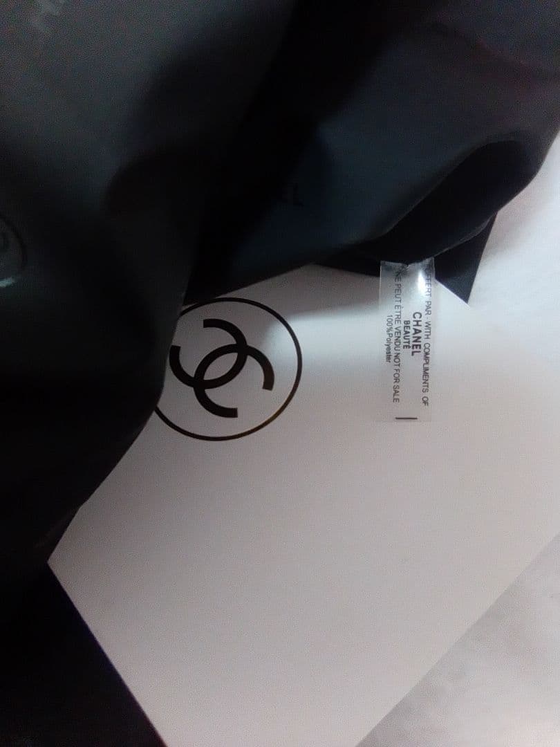 CHANEL MAKEUP ブラックナイロントートバッグ