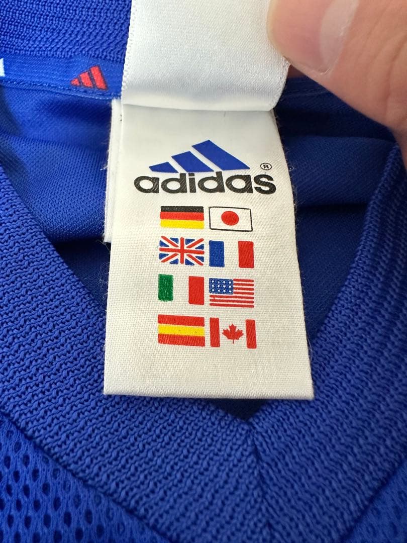 希少品 美品 Adidas サッカーフランス代表 ユニフォーム2002モデルXL