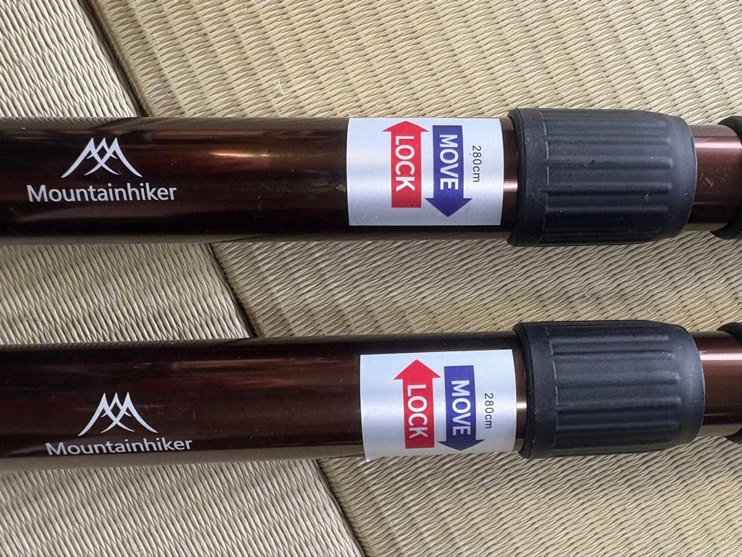 Mountainhiker テントポール 280cm 4本　収納ケース付き