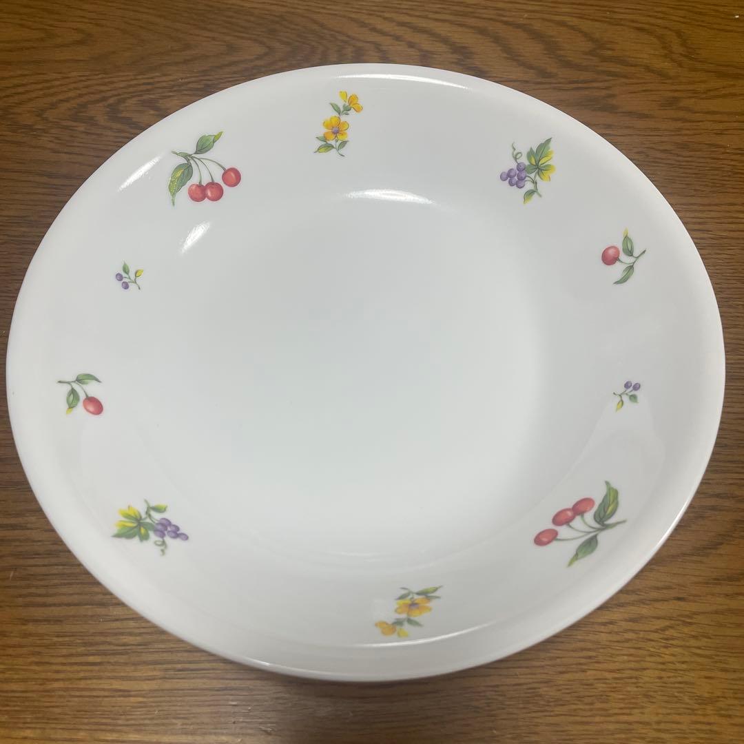 CORELLE 花とフルーツ柄 皿 10枚セット