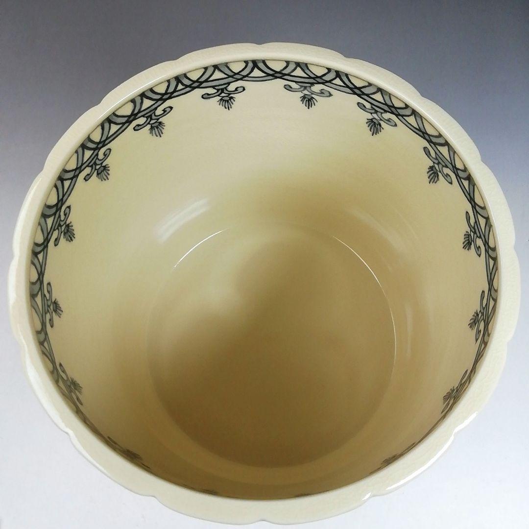 Ｗ２６０　水指　『仁清　桶側』『中村秋峰 造』　共箱　茶道具
