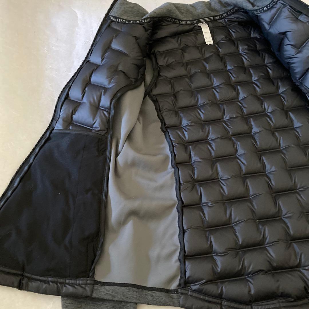 adidas レディース ダウンジャケット ブラック/グレー
