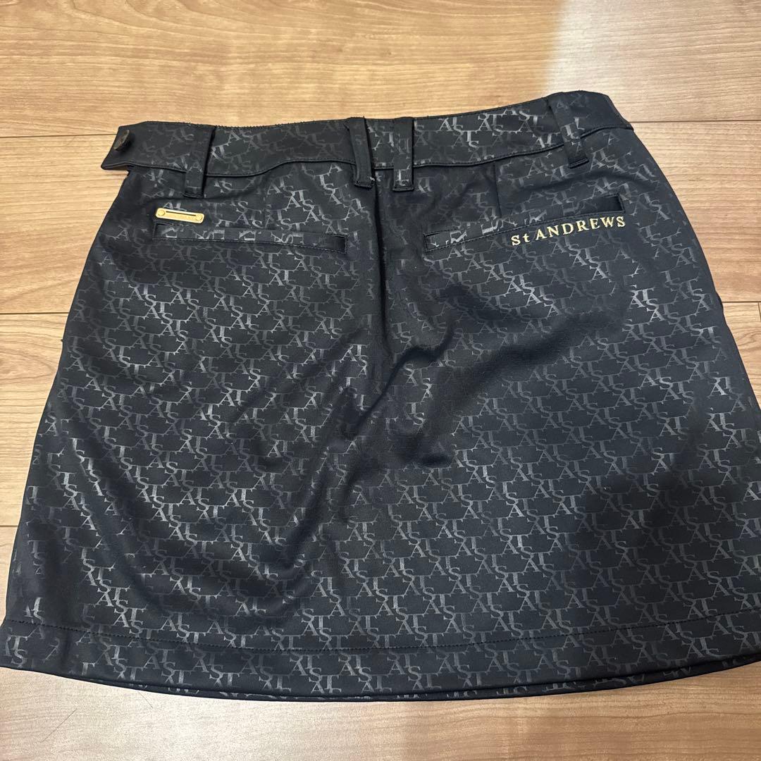 St Andrews レディース ゴルフスカート M 黒