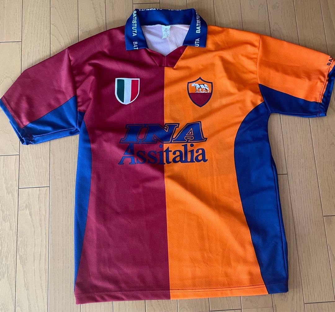 希少レア！AS Roma INA レプリカ サッカージャージ イタリア製XL