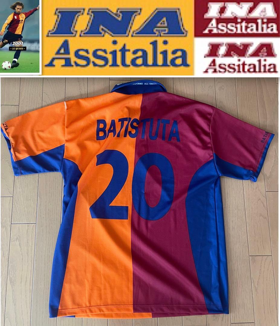 希少レア！AS Roma INA レプリカ サッカージャージ イタリア製XL