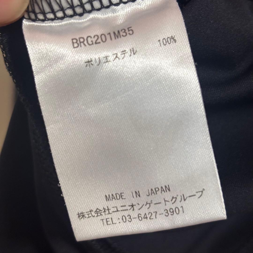 BRIEFING GOLF モックネックシャツ　メンズS ブラック