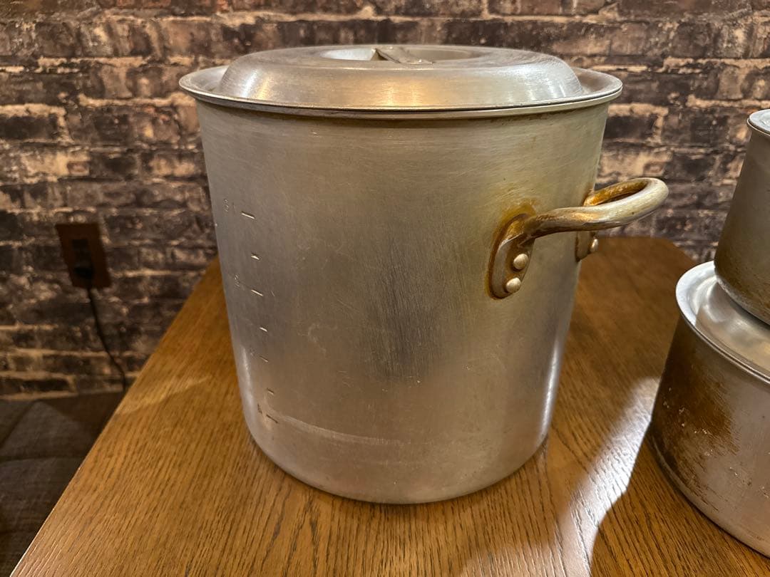 【中古美品】アルミ寸胴約30cm パスタ ラーメン 飲食店 レストラン 本格派