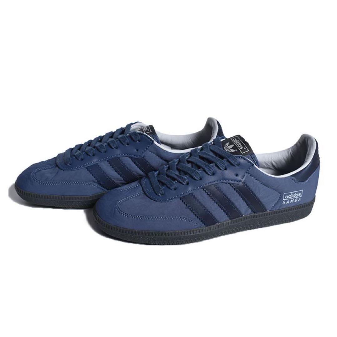 adidas Samba OG グレー/ブルー スニーカー
