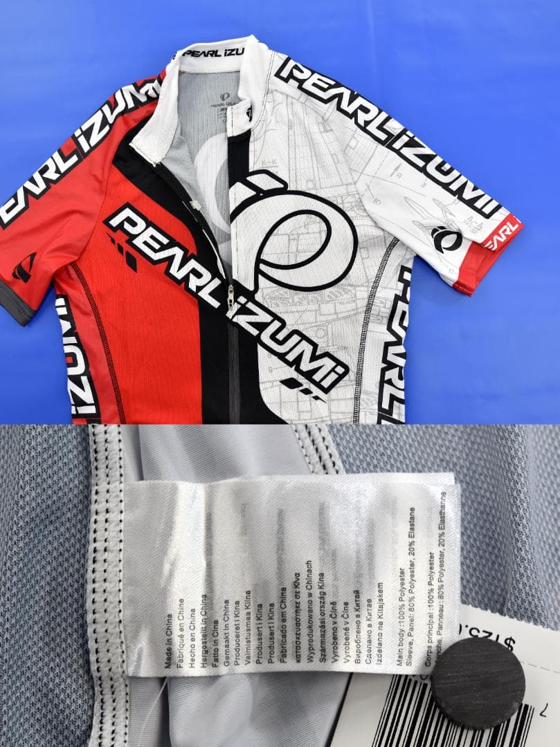 Pearl Izumi PRO LTD ジャージ size:SM 赤/白