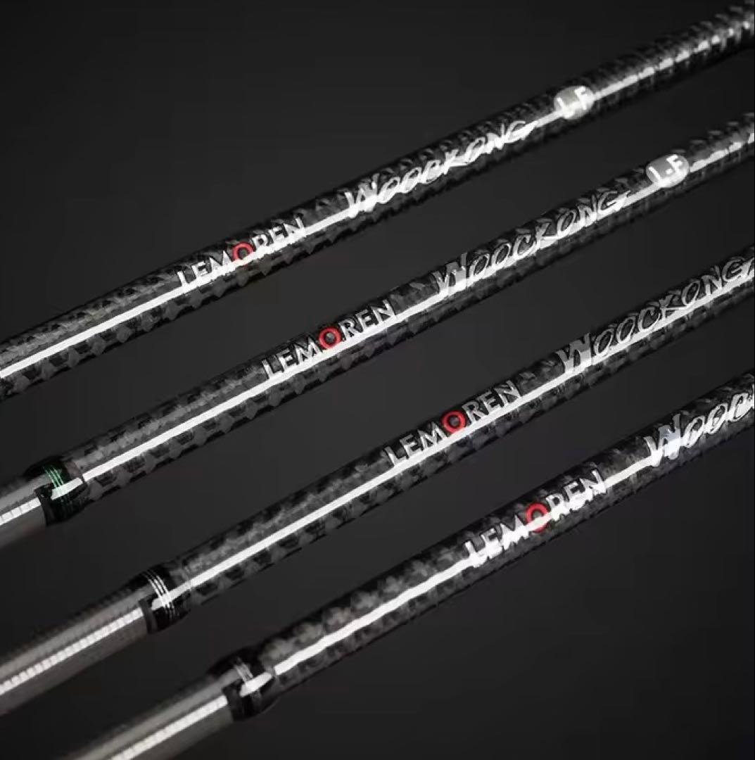 超軽量　カーボンロッド　ベイトロッド　C602L バスロッド　ウッドグリップ