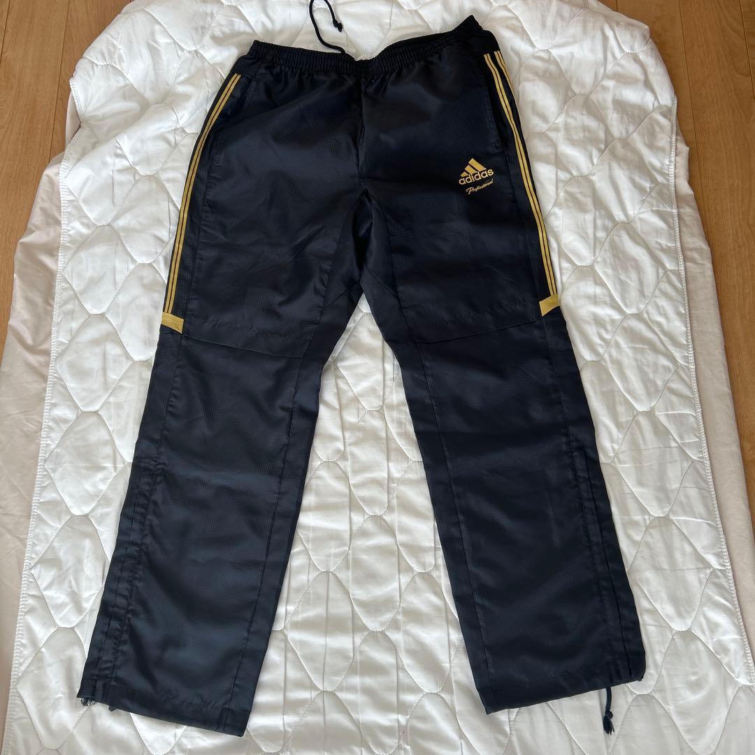 adidas ジップアップジャケット上下セット L ブラック/レッド/ゴールド