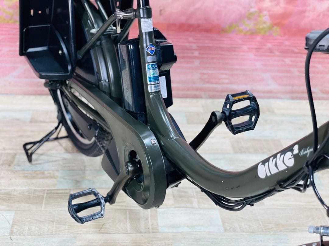 K2097 電動自転車ブリヂストン子供乗せ 20インチ 8.7Ah グリーン