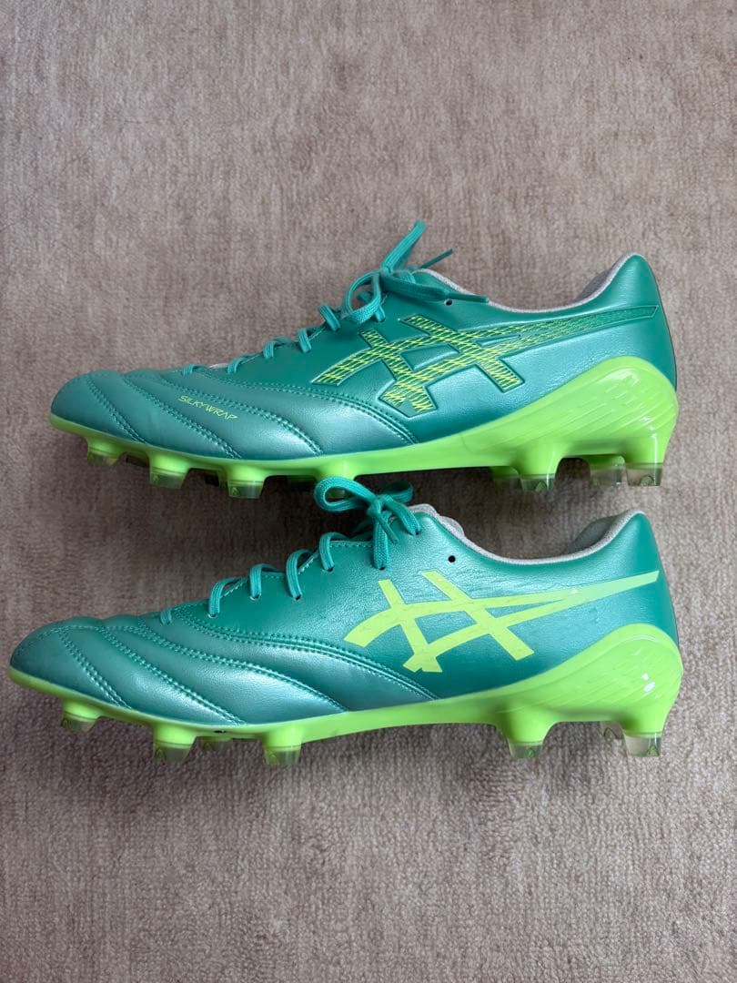 ASICS サッカーシューズ グリーン スパイク