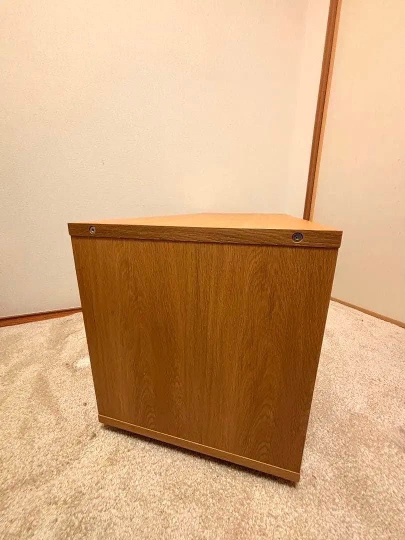 【3/4まで】無印良品 スタッキングキャビネット オーク材（木製扉付）