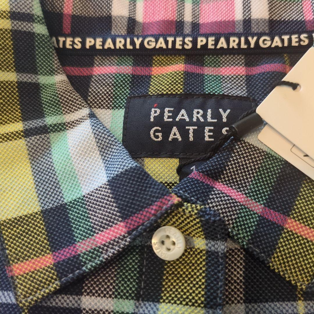 新品　PEARLY GATES チェック柄　 ノースリーブシャツ