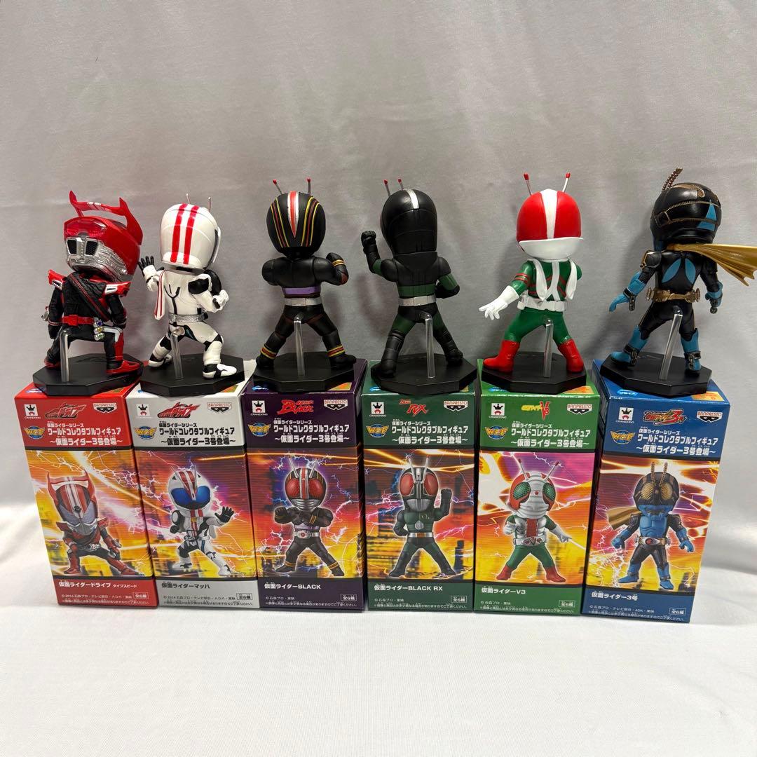 仮面ライダーワールドコレクタブルフィギュア 〜仮面ライダー3号登場〜全6種セット