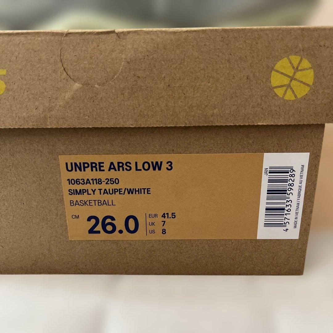ballaholic × Asics Unpre Ars Low 3 26cm