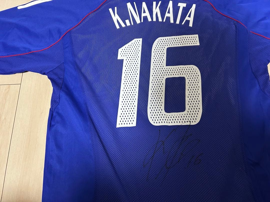日本代表 中田浩二 直筆サイン入り オーセンティック ユニフォーム アントラーズ