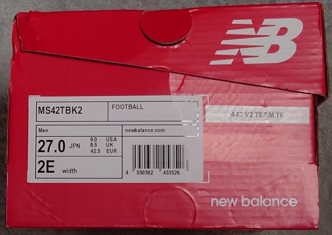 【新品】 new balance　442 TEAM TF　27cm　サッカー