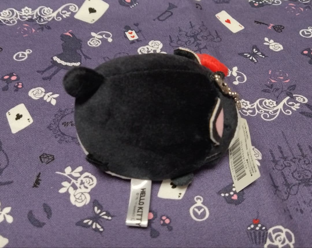 ハローキティ　黒猫　ぬいぐるみ　※タグ付き　当時物　？