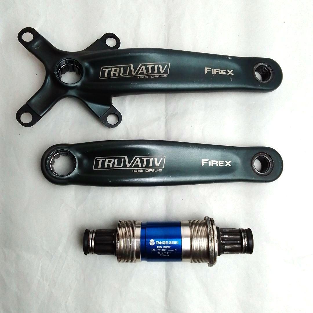 TRUVATIV FIREX クランクアーム/TANGE BB セット ISIS